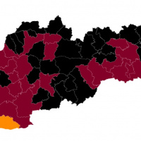 covid automat - mapa Slovensko