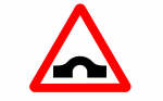 značka most v červenom trojuhoľníku
